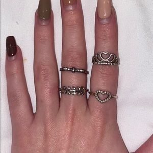 4 Pandora Rings